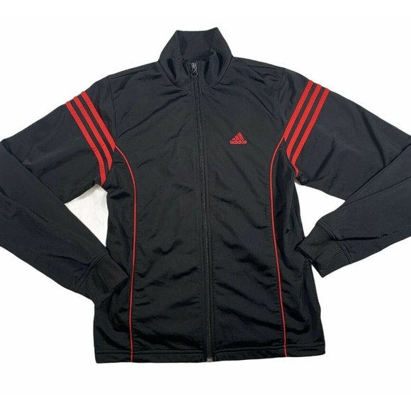 adidas Other - 5 for 3* Adidas Track Jacket Youth XL Originals Red Black Full Zip Athletic